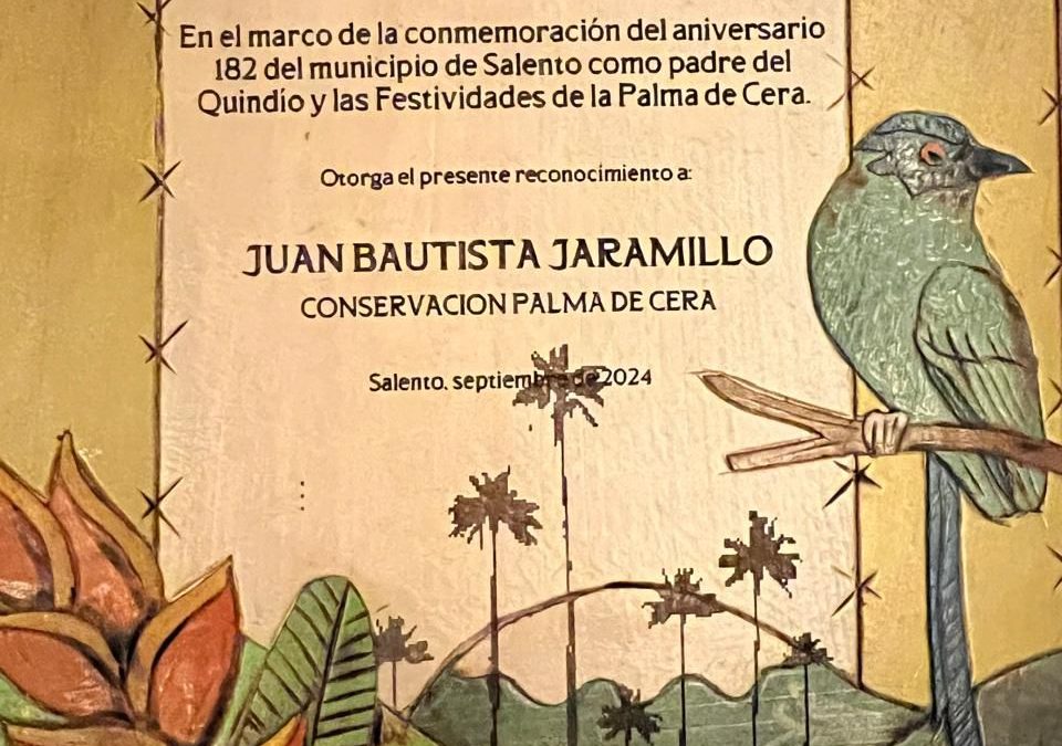¡Celebramos el reconocimiento a nuestro fundador, Juan Bautista Jaramillo en la Feria de las Fiestas de la Palma de Cera en Salento!